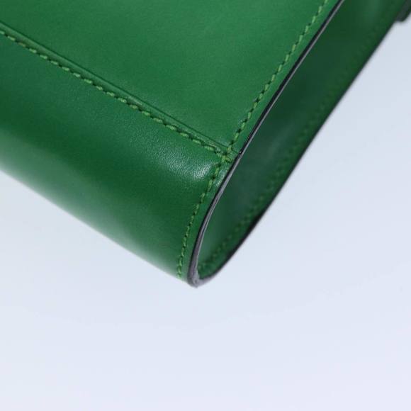 CELINE Shoulder Bag Leather Green Auth 75227A - Picture 16 of 16